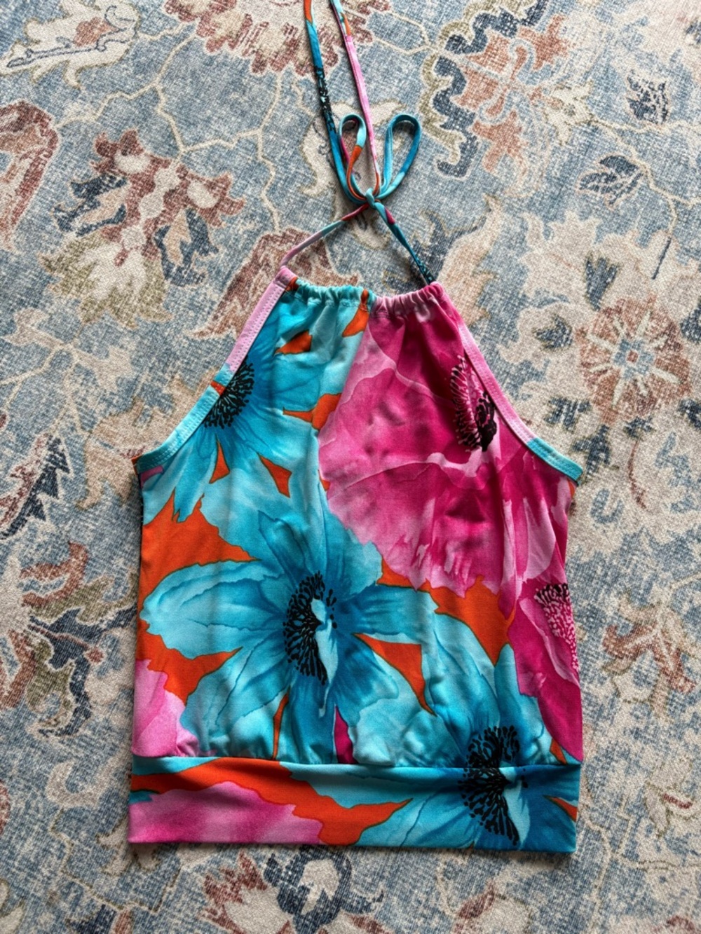 Vintage floral halter
